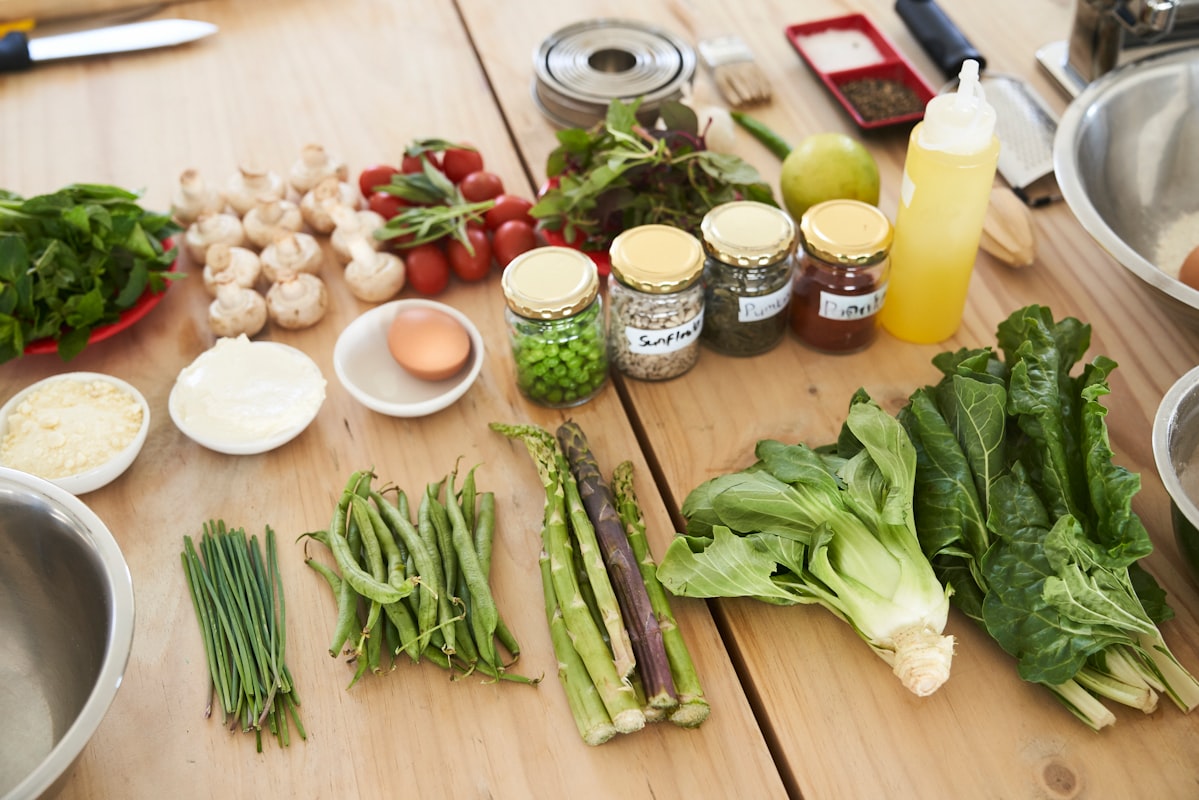 Variety of healthy prepared meals